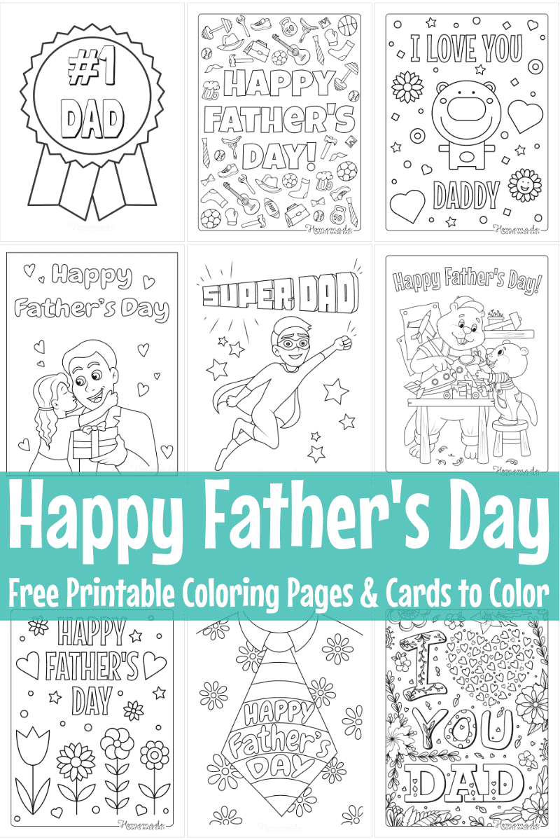 Happy Father s Day Coloring Pages For Kids
