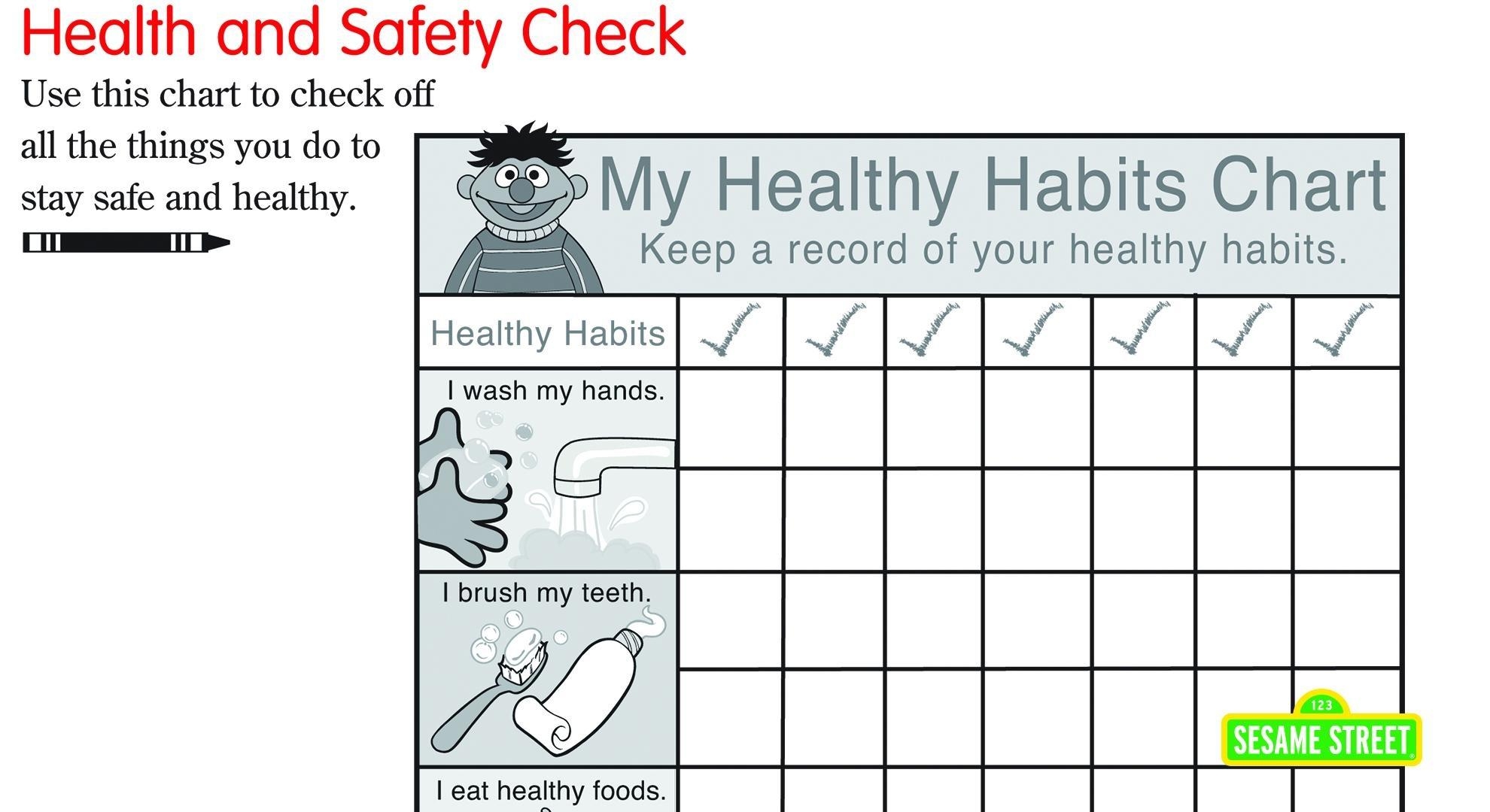 Health And Safety Printables For Preschoolers Health And Safety Printables For Preschoolers