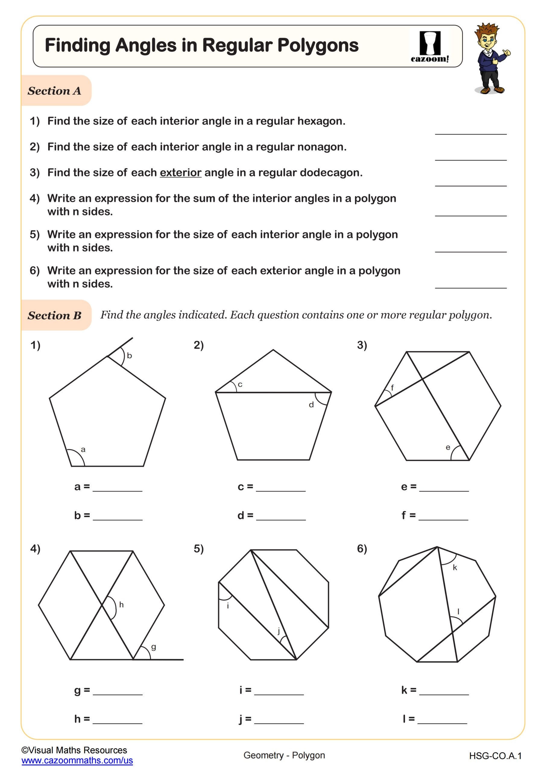 Geometry Worksheets Free High School Printable