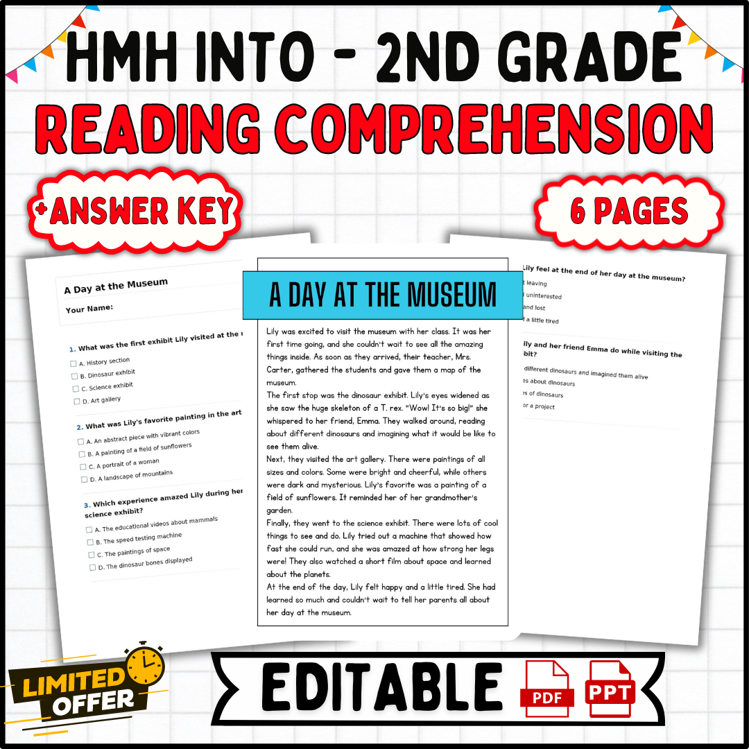 HMH Into Reading 2nd Grade Comprehension Passages U0026 Questions ELA Worksheets Made By Teachers