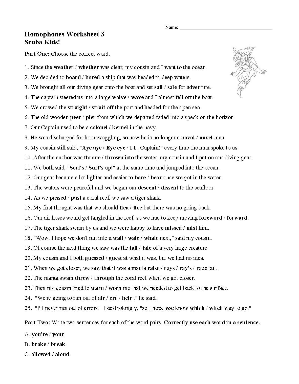 Homophones Word Choice Worksheets Language Arts Activities Homophones Word Choice Worksheets Language Arts Activities