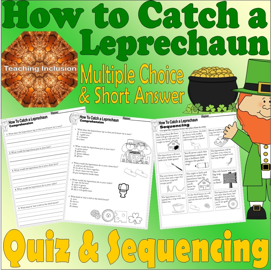 Leprechaun Reading Comprehension Worksheets