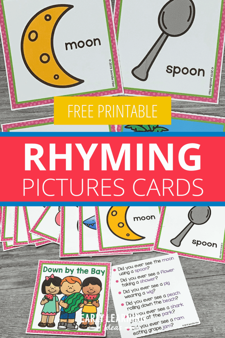 How To Use These Free Rhyming Picture Cards