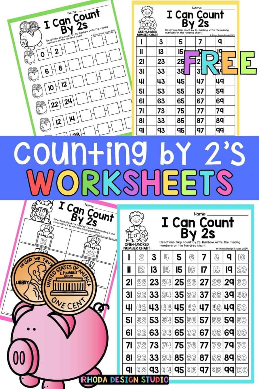 Free Printable Count By 2 Worksheets