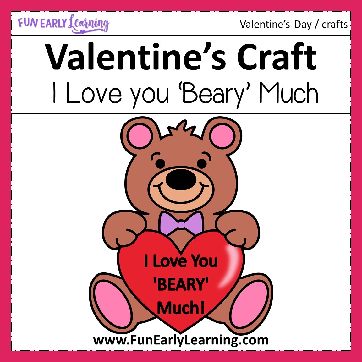 Printable Valentines Day Crafts For Preschoolers