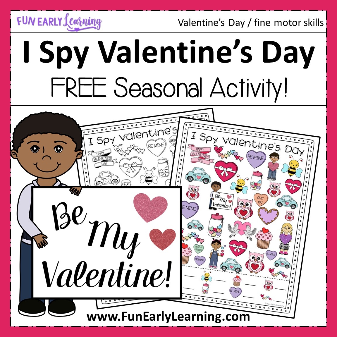 I Spy Valentine s Day Free Printable Fun Early Learning