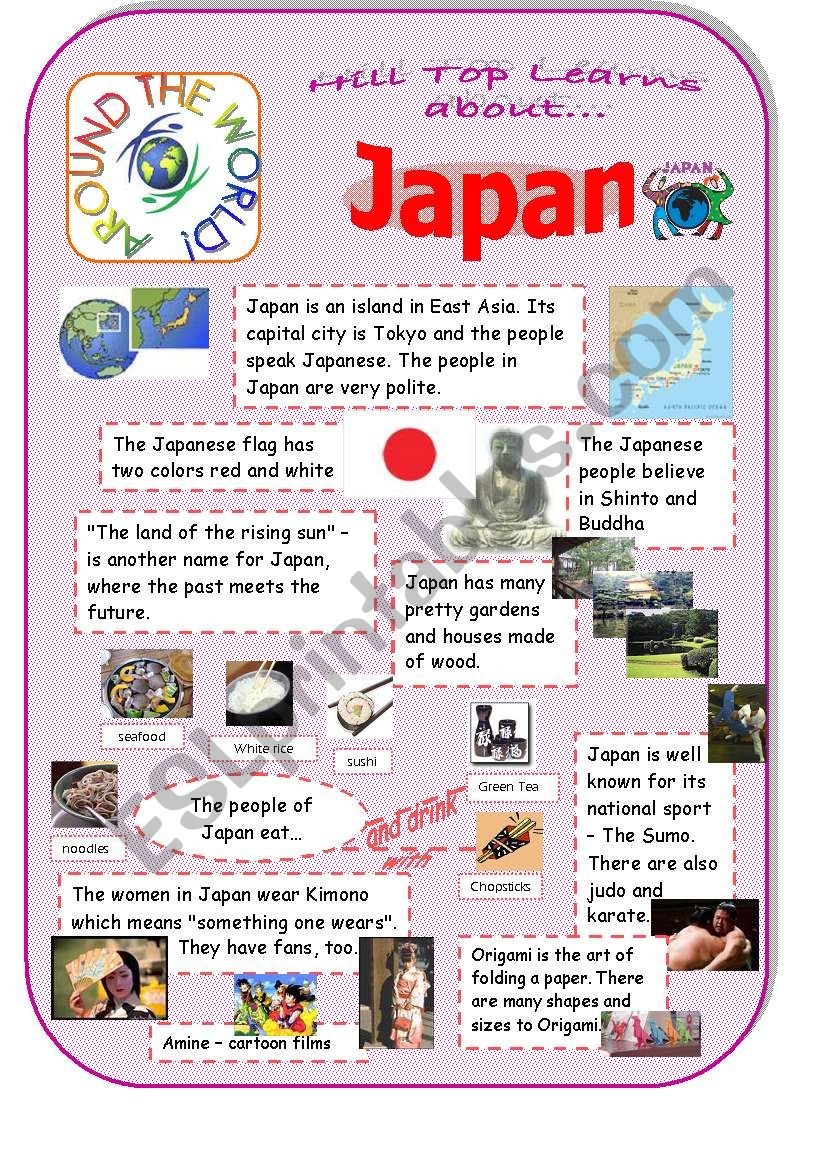 Tokyo Reading Comprehension Worksheet