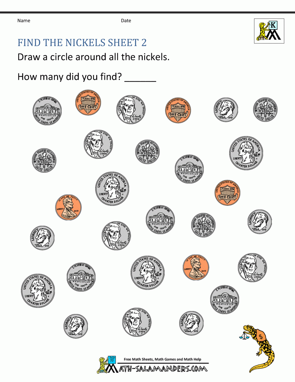 Nickel Worksheet Free Printable Nickel Worksheet Free Printable