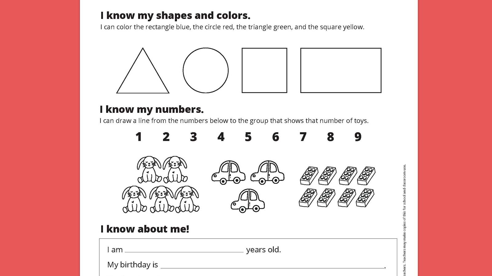 Texas Preschool Learning Printable Texas Preschool Learning Printable