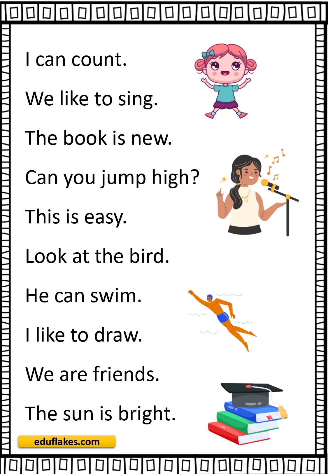 Kindergarten Worksheets Sight Word Sentences