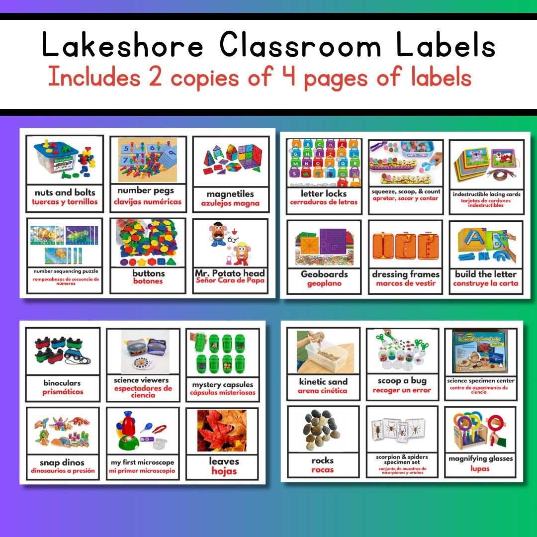 Lakeshore Classroom Labels Etsy