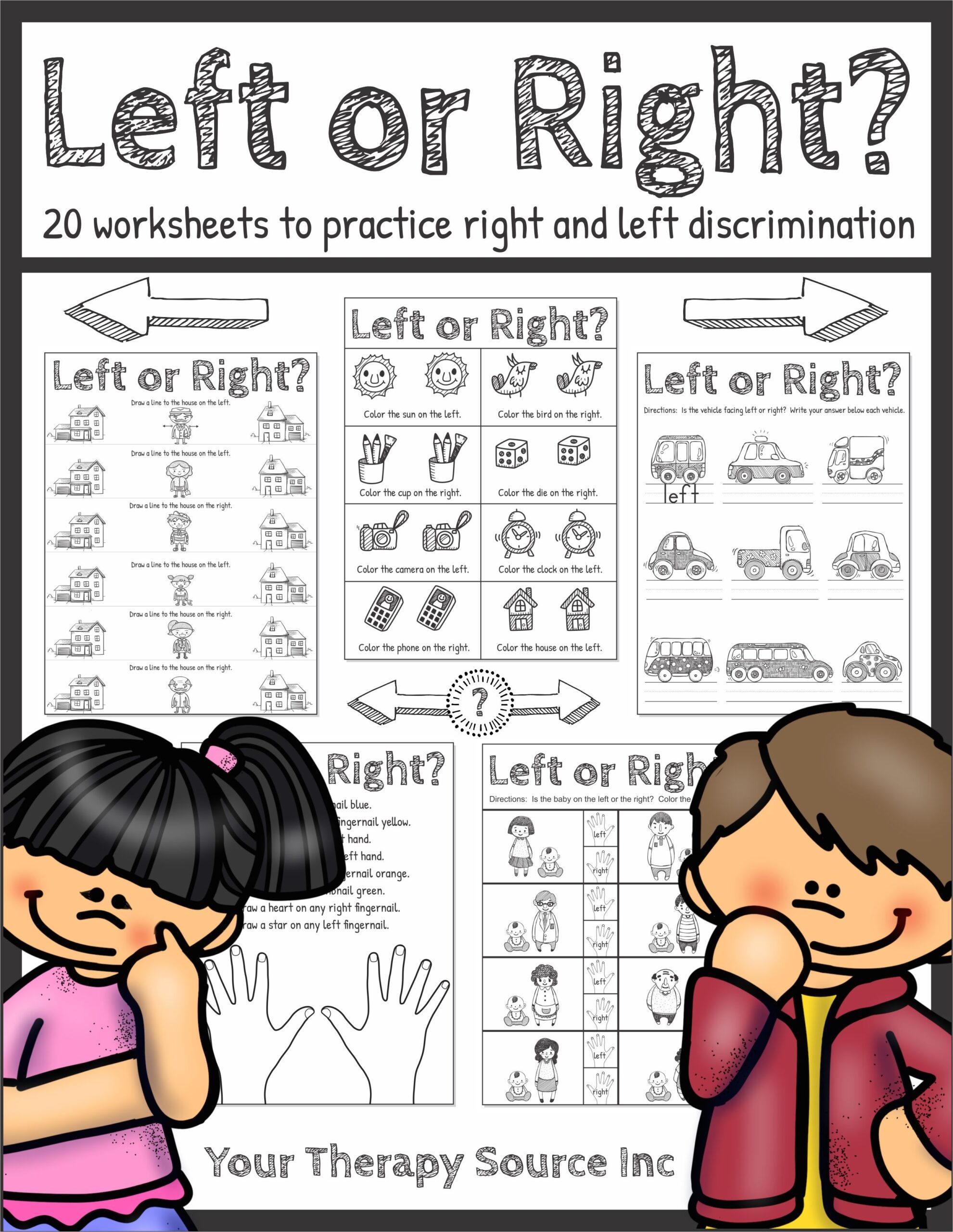Free Printable Left And Right Worksheets