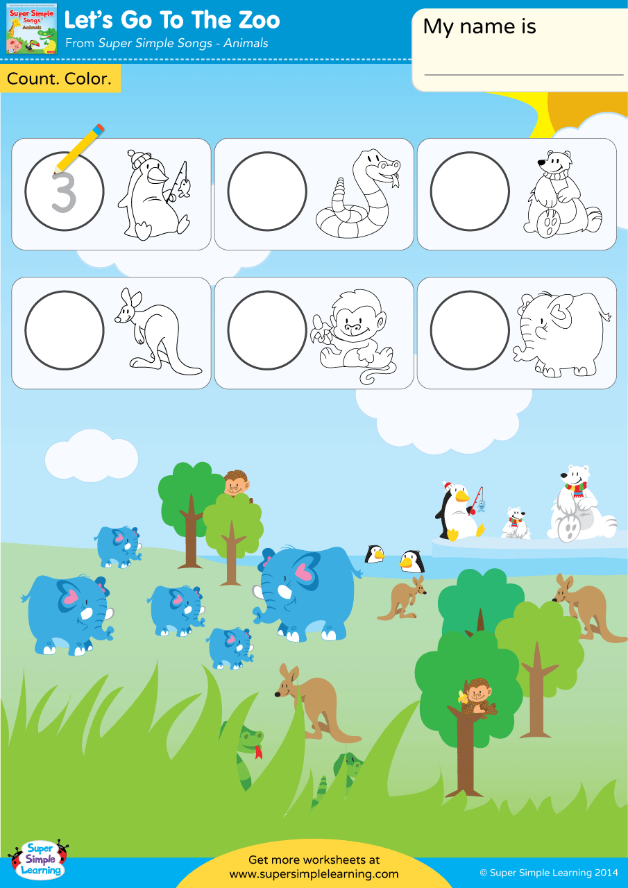 Zoo Animal Counting Worksheet Free Printable Zoo Animal Counting Worksheet Free Printable