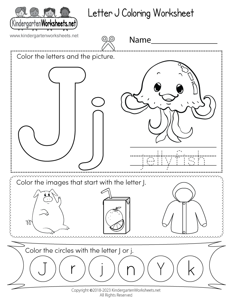 Letter J Coloring Worksheet Free Printable Digital U0026 PDF Letter J Coloring Worksheet Free Printable Digital U0026 PDF