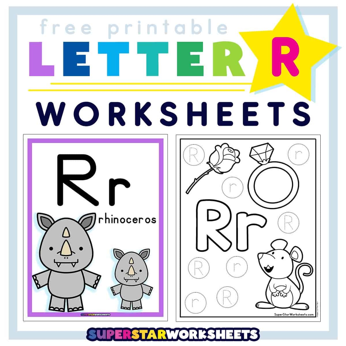 Letter R Worksheets Superstar Worksheets