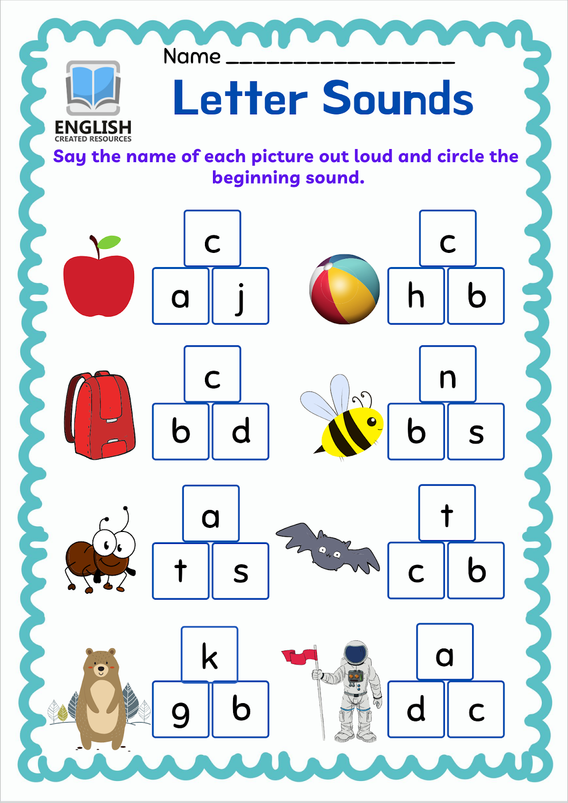 Letter Sounds Worksheets English Created Resources Worksheets Letter Sounds Worksheets English Created Resources Worksheets