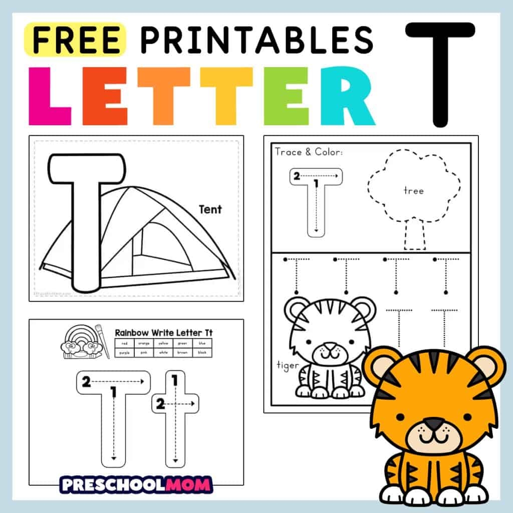 Letter T Preschool Printables Preschool Mom Letter T Preschool Printables Preschool Mom