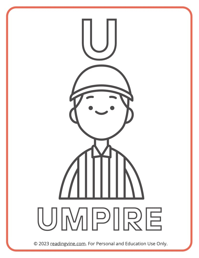 Letter U Coloring Pages Letter U Coloring Pages