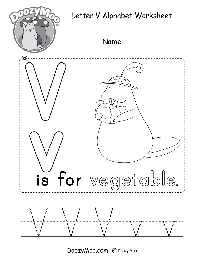 Letter V Alphabet Activity Worksheet Doozy Moo Letter V Alphabet Activity Worksheet Doozy Moo