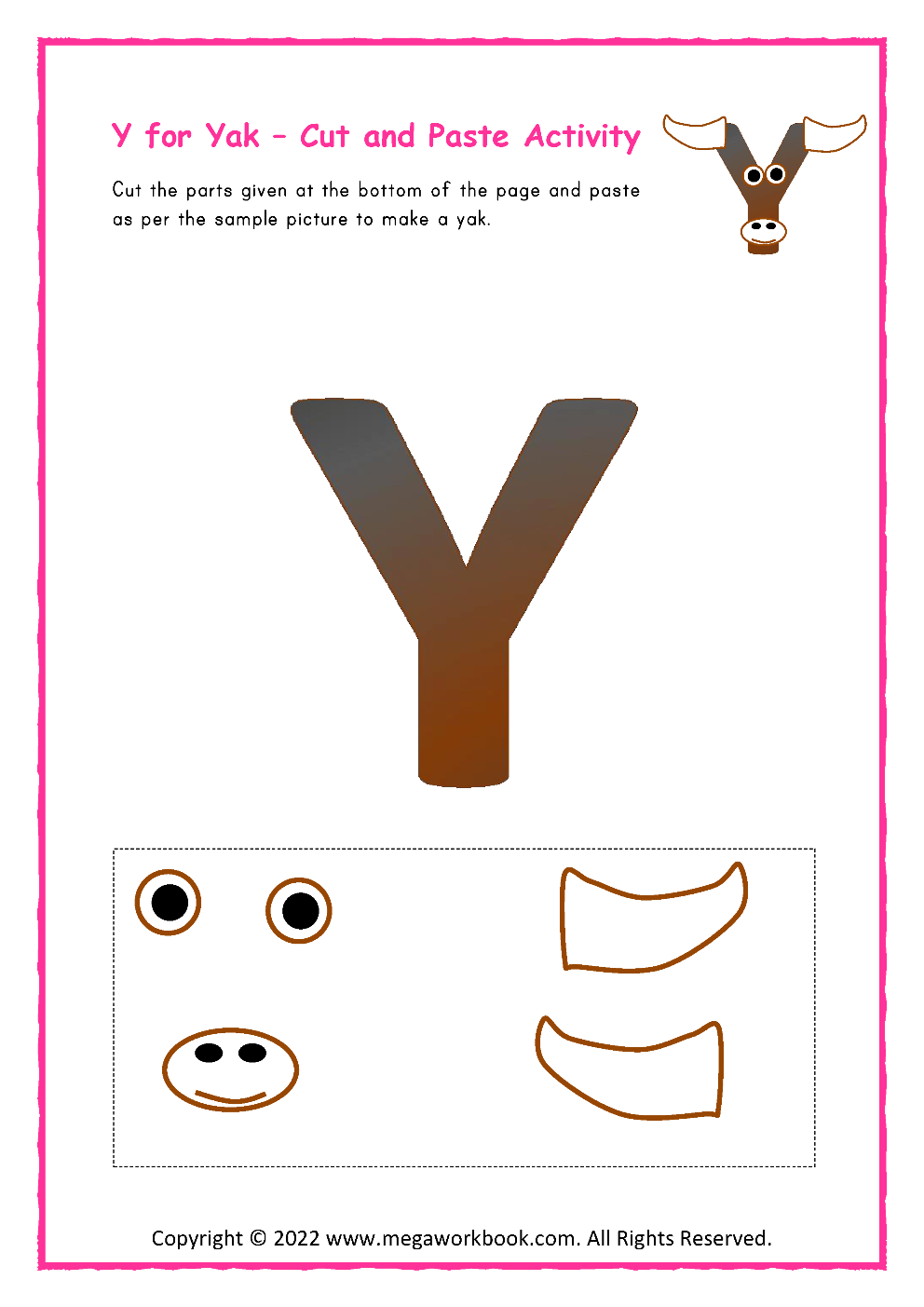 Letter Y Worksheets For Kindergarten Letter Y Activities Letter Y Crafts Letter Y Printables MegaWorkbook