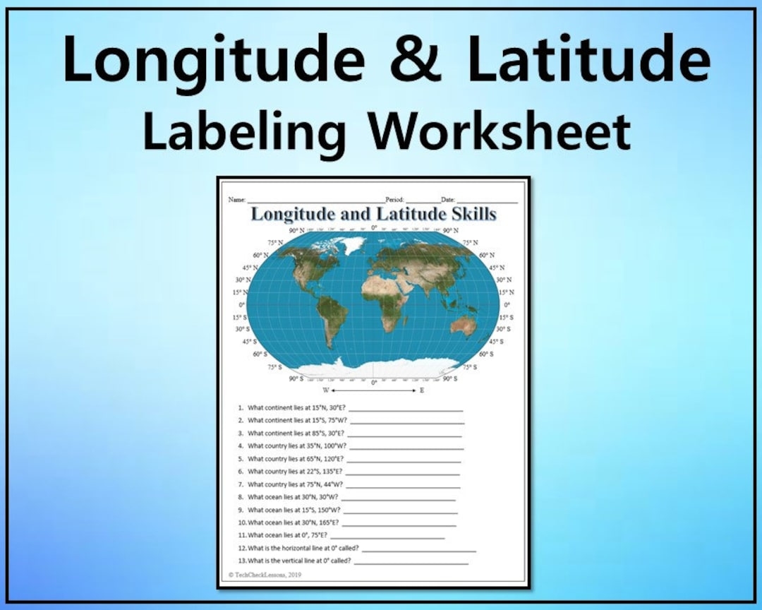 Latitude And Longitude Free Printable Worksheets Latitude And Longitude Free Printable Worksheets