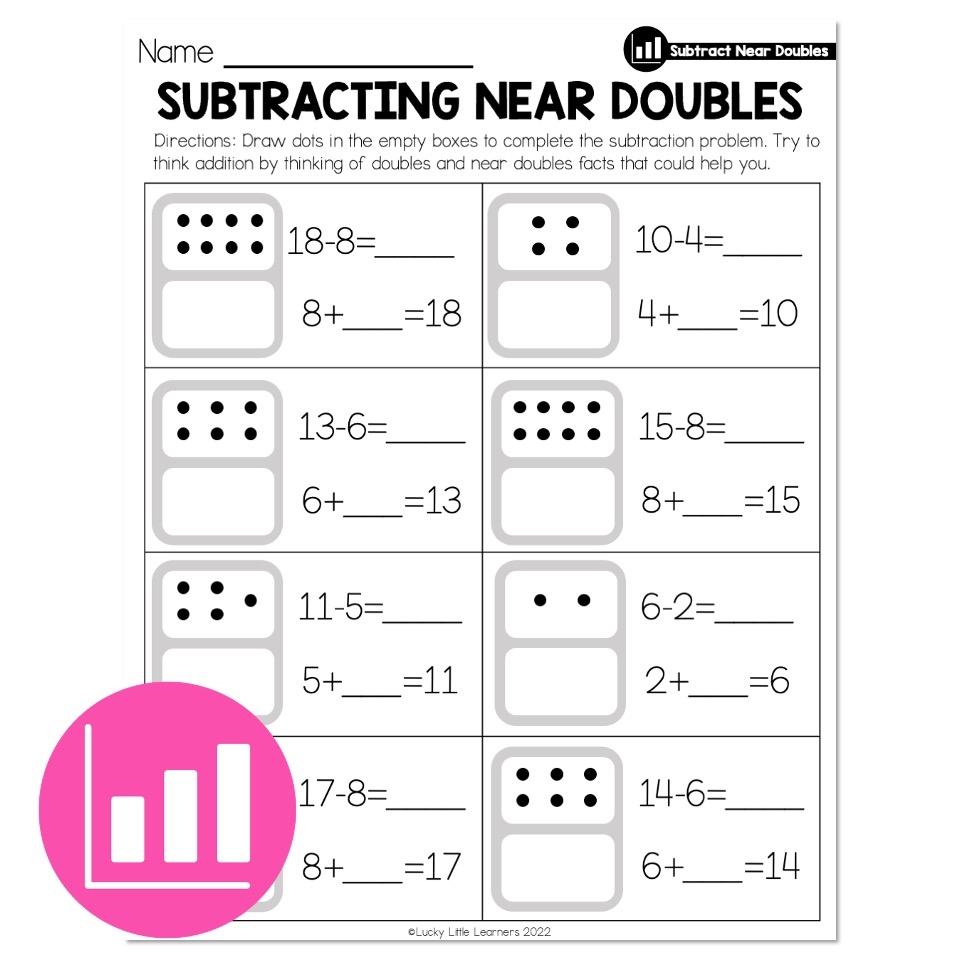 Near Doubles Addition Worksheet Free Printable Near Doubles Addition Worksheet Free Printable