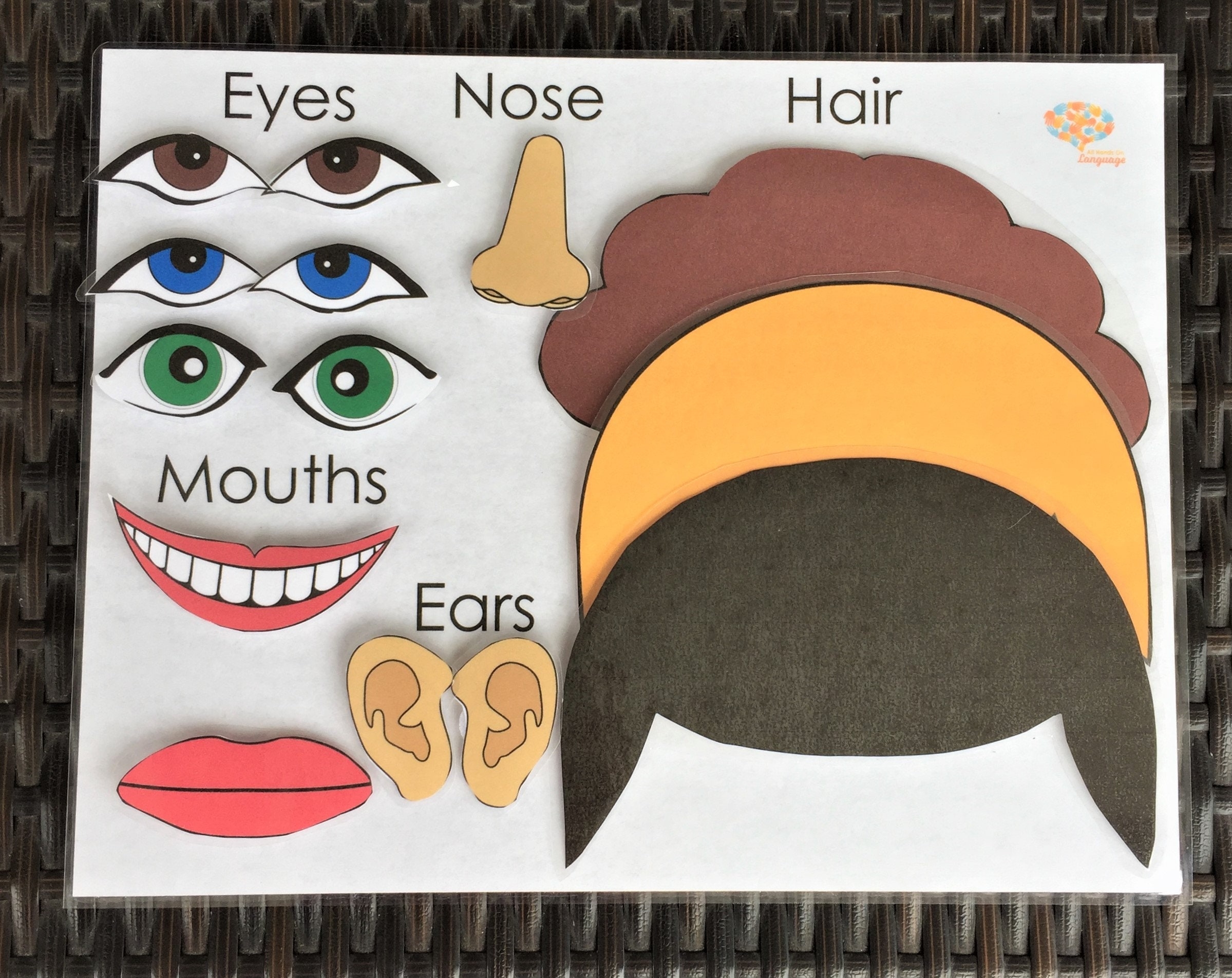 Make A Face Activity 2 Skin Tones Face Parts Eyes Nose Mouths Ears Hair Face Autism And Preschool Printable PDF Etsy