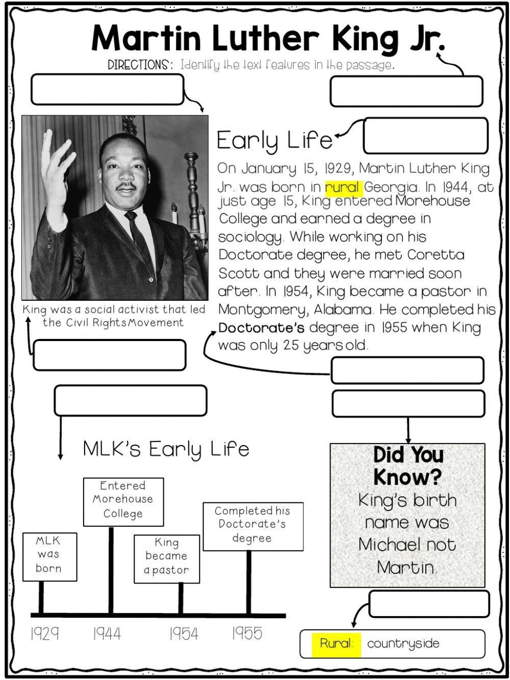 Martin Luther King Jr For Kids Printable Reader To Color And Learn Worksheets Library Martin Luther King Jr For Kids Printable Reader To Color And Learn Worksheets Library