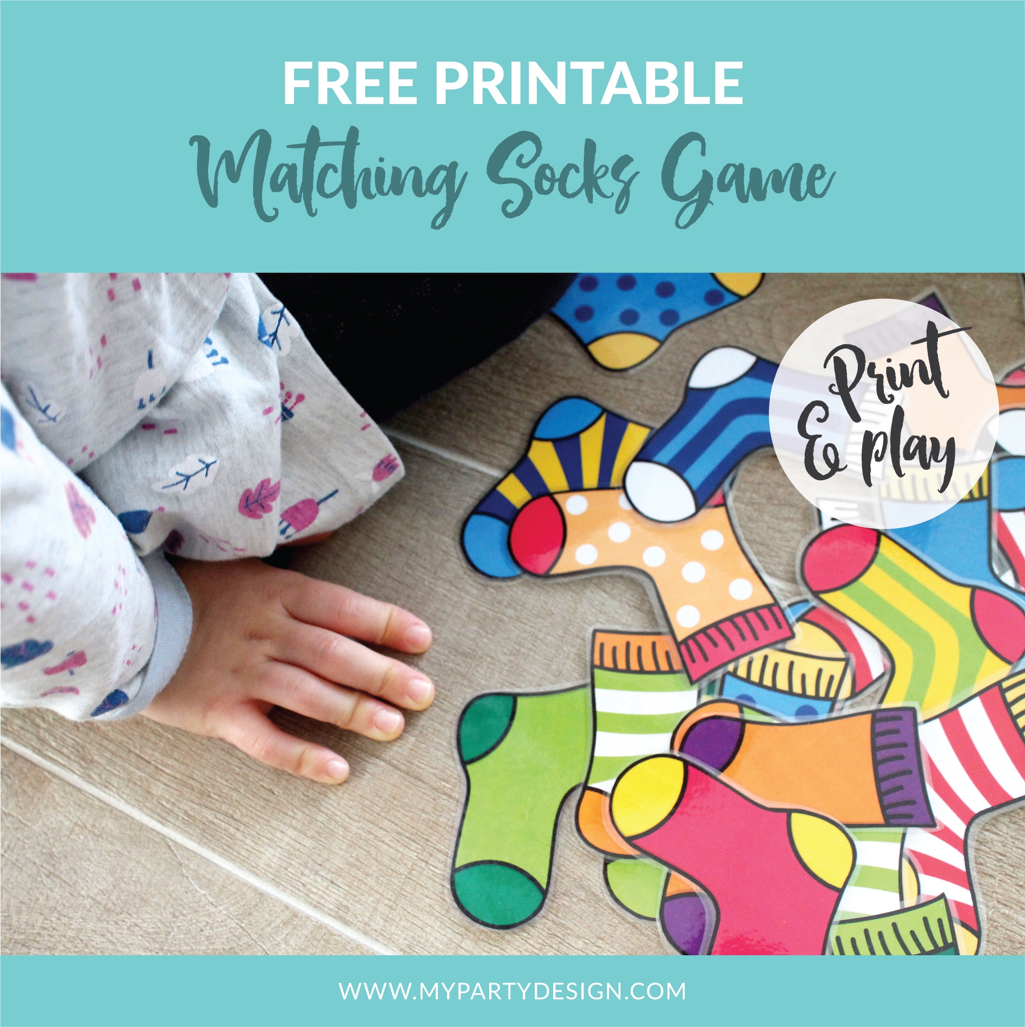 Matching Socks Game FREE Printable My Party Design