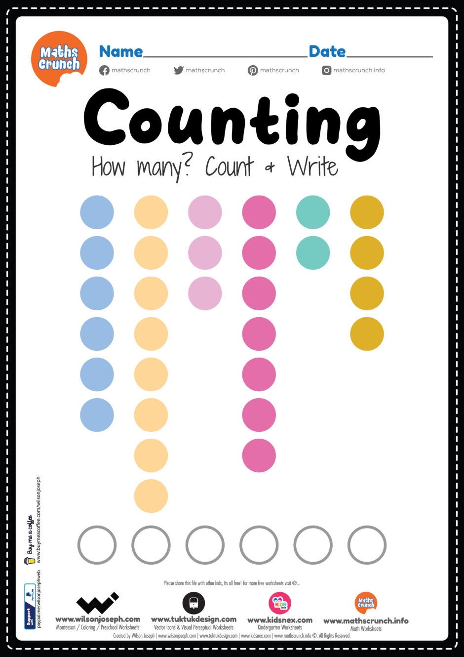 Math Counting Worksheet Free Printable PDF For Kids