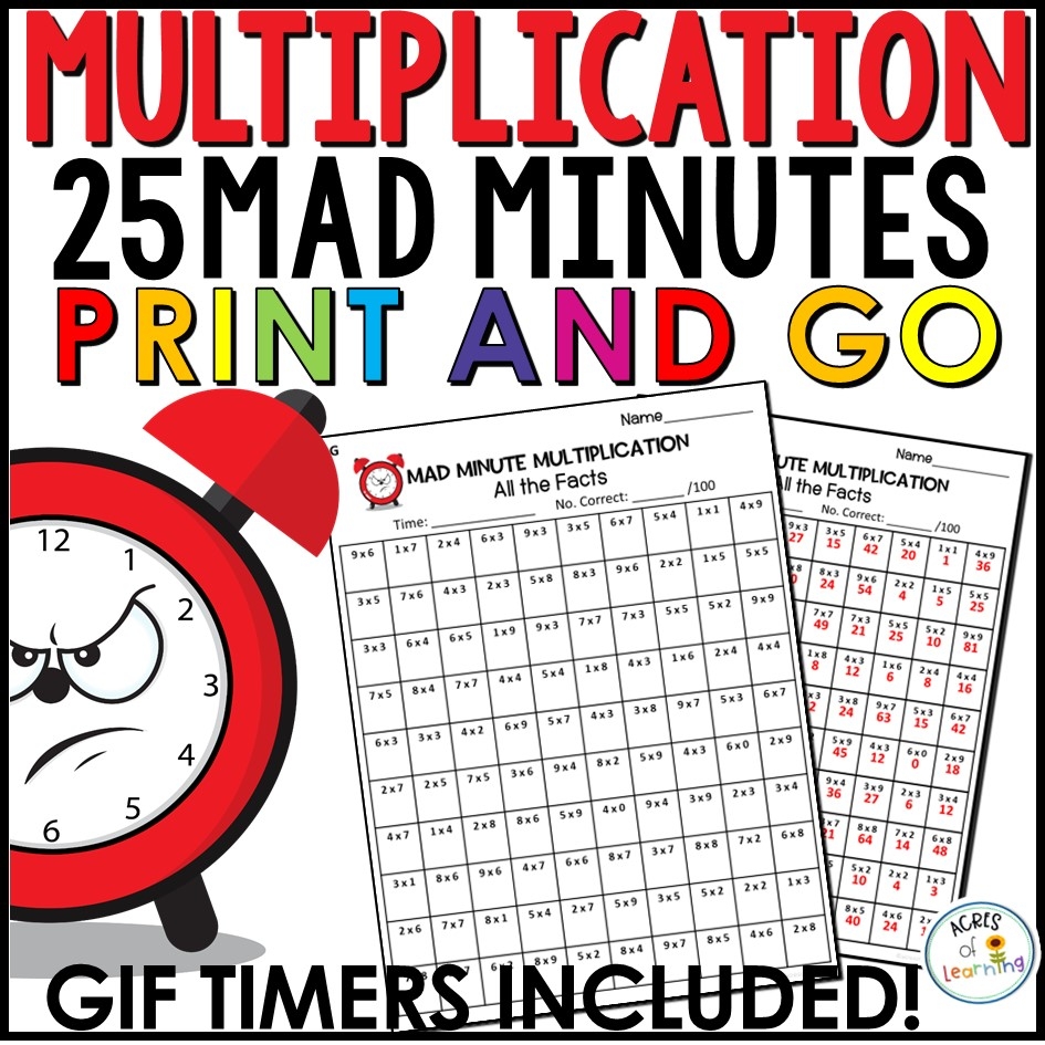 Free Printable Math Minute Worksheet Free Printable Math Minute Worksheet
