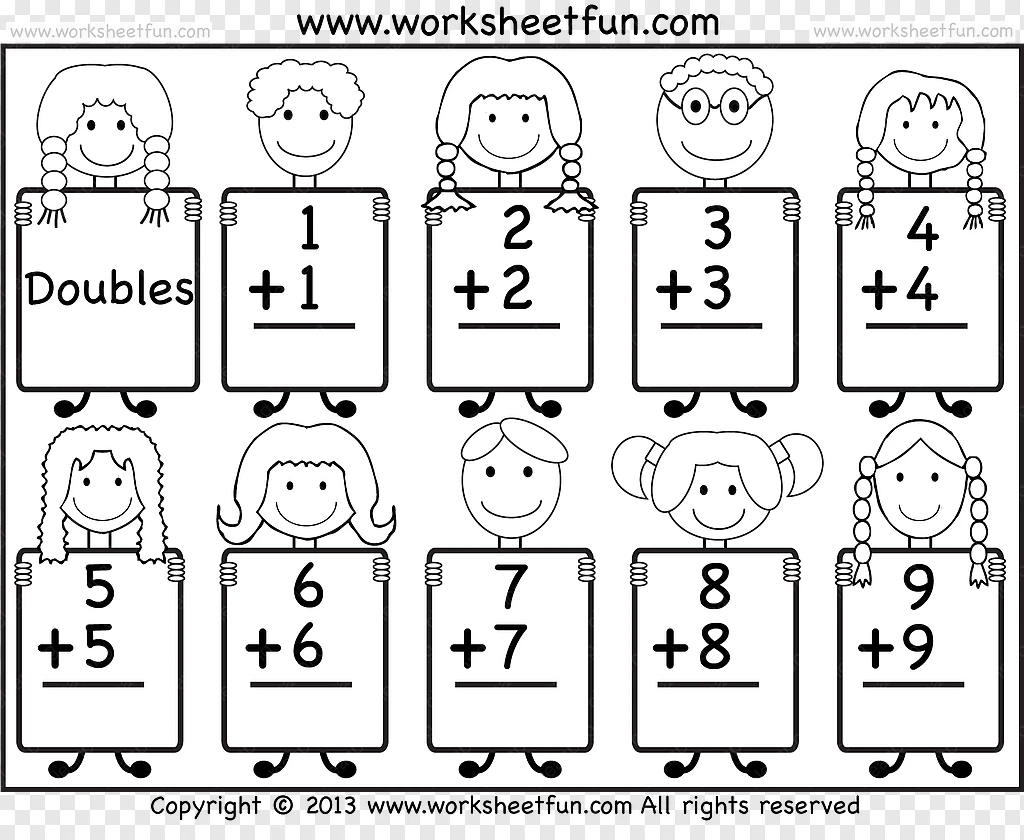 Math Worksheet Fun Doubles Math Worksheet For Kids CleanPNG Math Worksheet Fun Doubles Math Worksheet For Kids CleanPNG