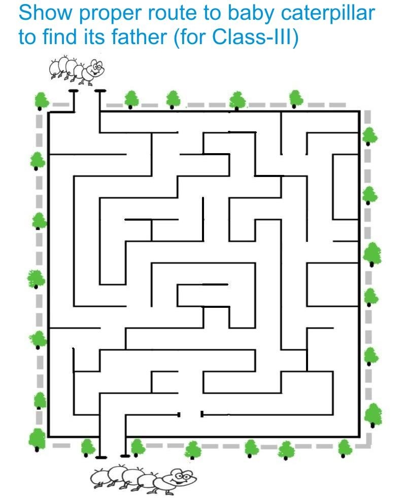 Maze For Class III Students Maze For Class III Students
