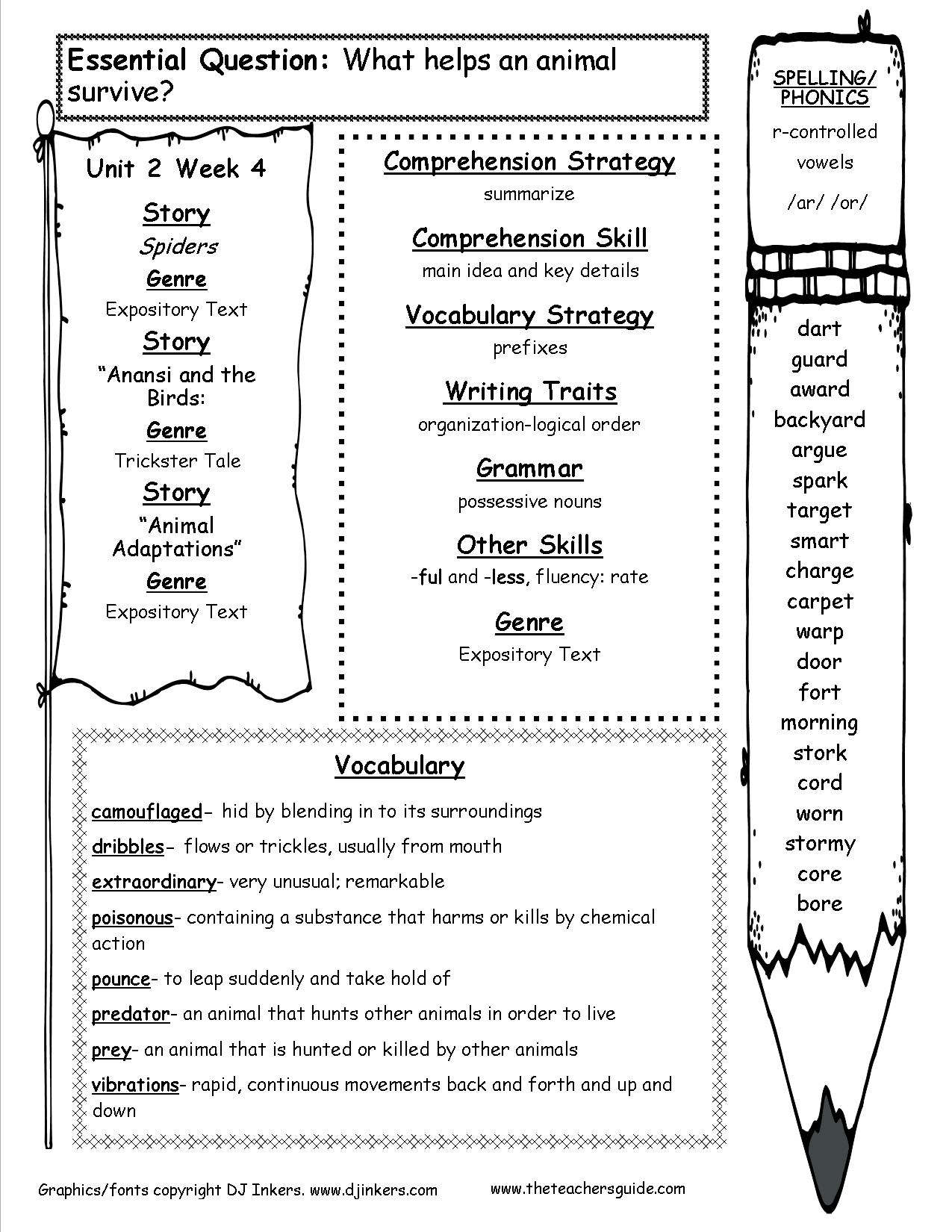 4th Grade Reading Worksheets Printable Free