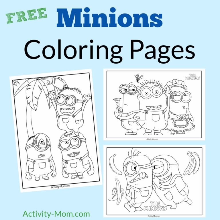 Minions Coloring Pages free Printable The Activity Mom