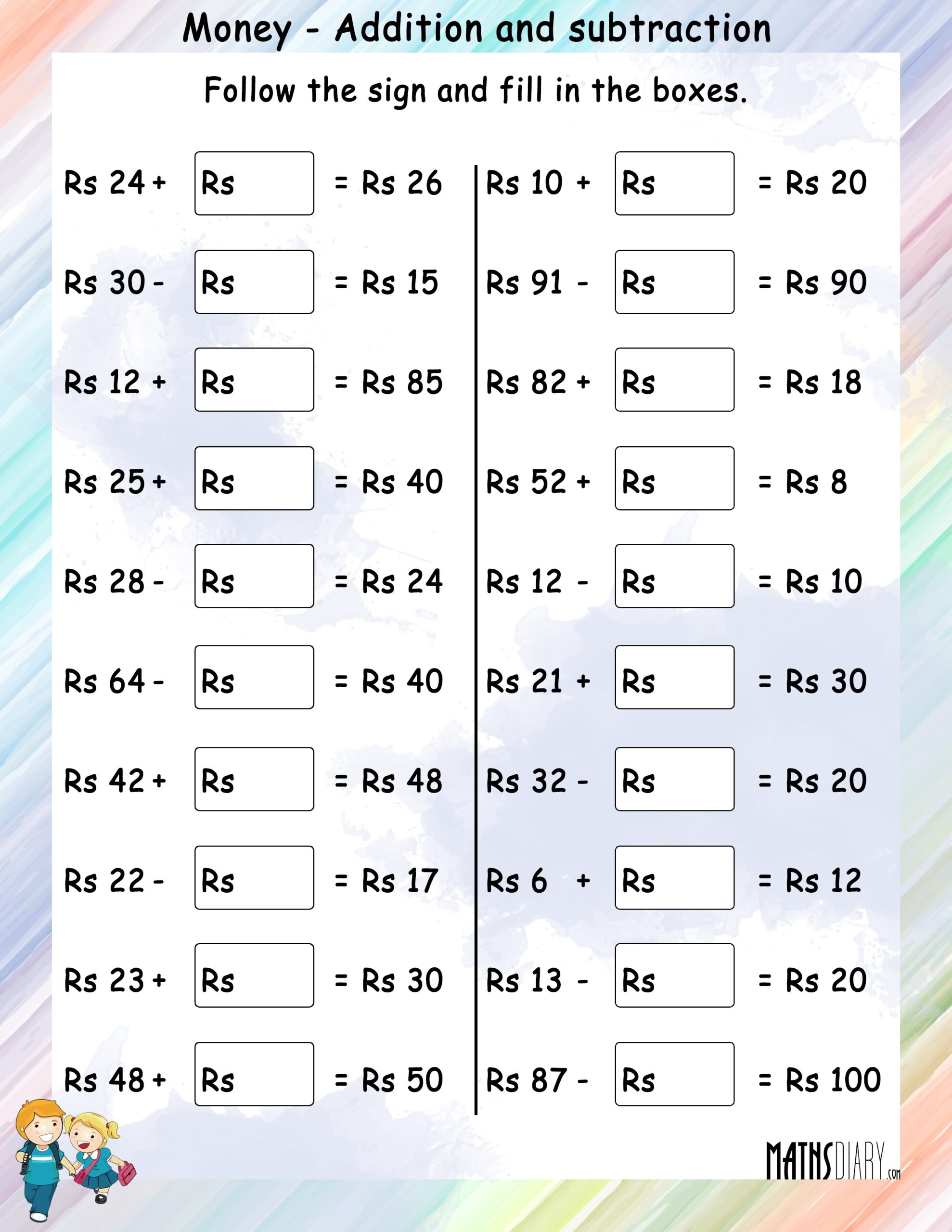 Money Addition And Money Subtraction Math Worksheets Worksheets Library Money Addition And Money Subtraction Math Worksheets Worksheets Library