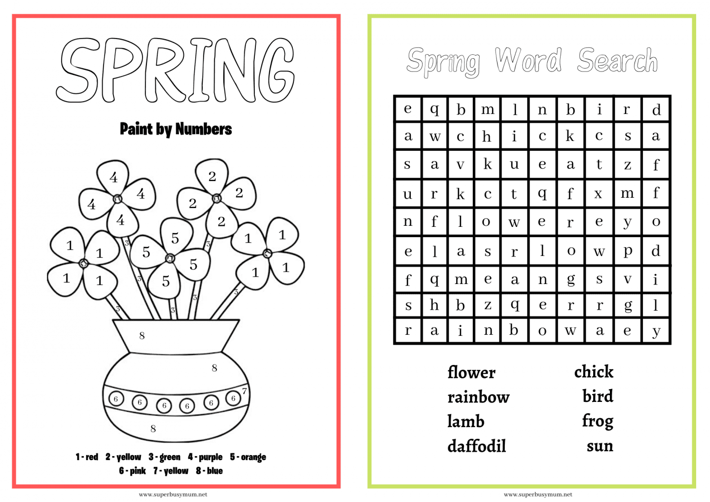 My Spring Activity Book Free Printable Super Busy Mum Northern Irish Blogger My Spring Activity Book Free Printable Super Busy Mum Northern Irish Blogger