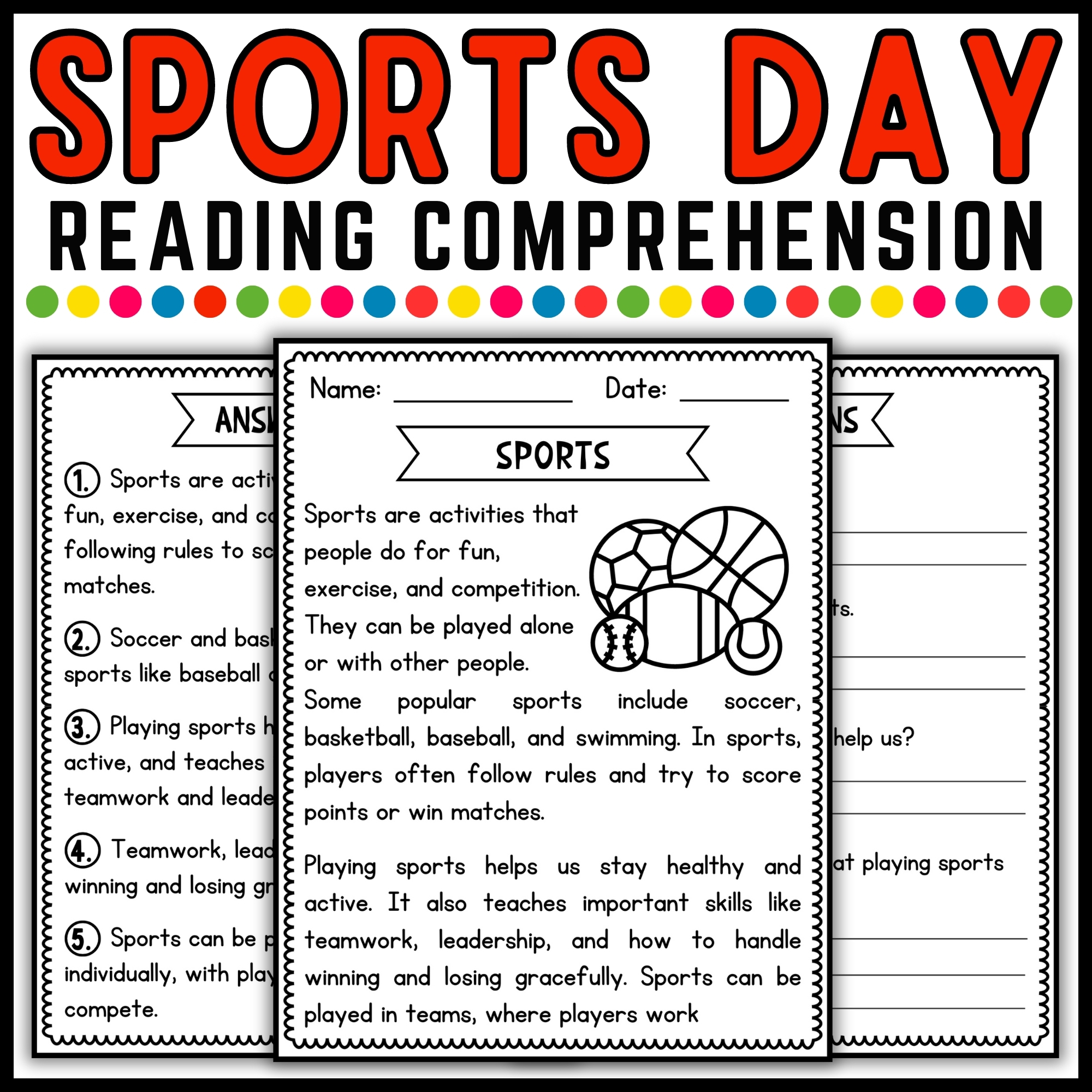 National Sports Day Reading Comprehension Passage U0026 Questions National Sports Day Reading Comprehension Passage U0026 Questions