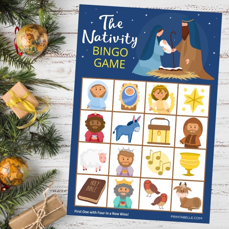 Nativity Bingo Printable Game Printabelle Nativity Bingo Printable Game Printabelle