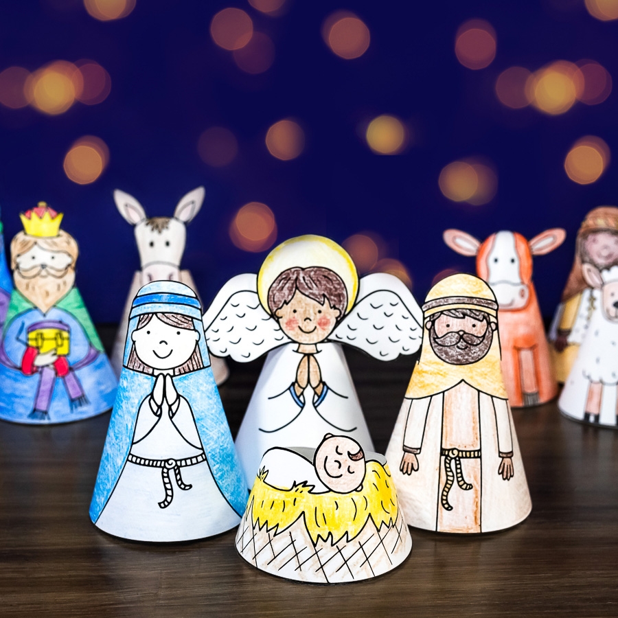 Nativity Craft Bundle Printable Christmas Craft For Kids Nativity Craft Bundle Printable Christmas Craft For Kids