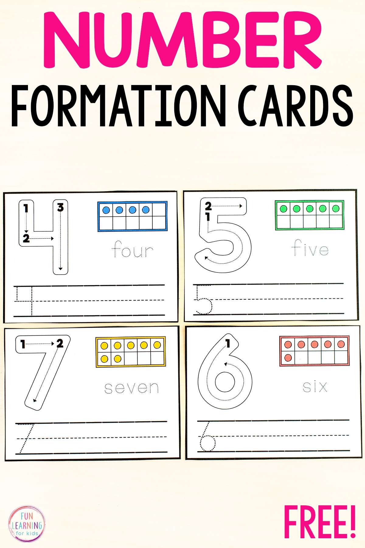 Number Formation Cards Free Printable Number Formation Cards Free Printable