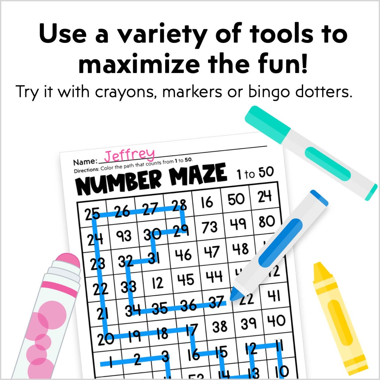 Number Mazes For Sequencing Numbers To 120 Kinder Craze Number Mazes For Sequencing Numbers To 120 Kinder Craze