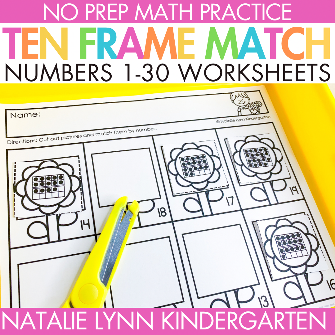 Number Sense Ten Frames Kindergarten Math Worksheets Numbers To 10 20 30 Number Sense Ten Frames Kindergarten Math Worksheets Numbers To 10 20 30
