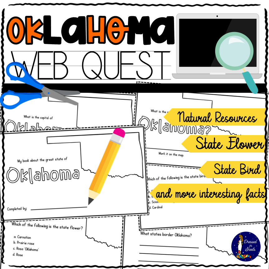 Oklahoma WebQuest Printable Book Made By Teachers