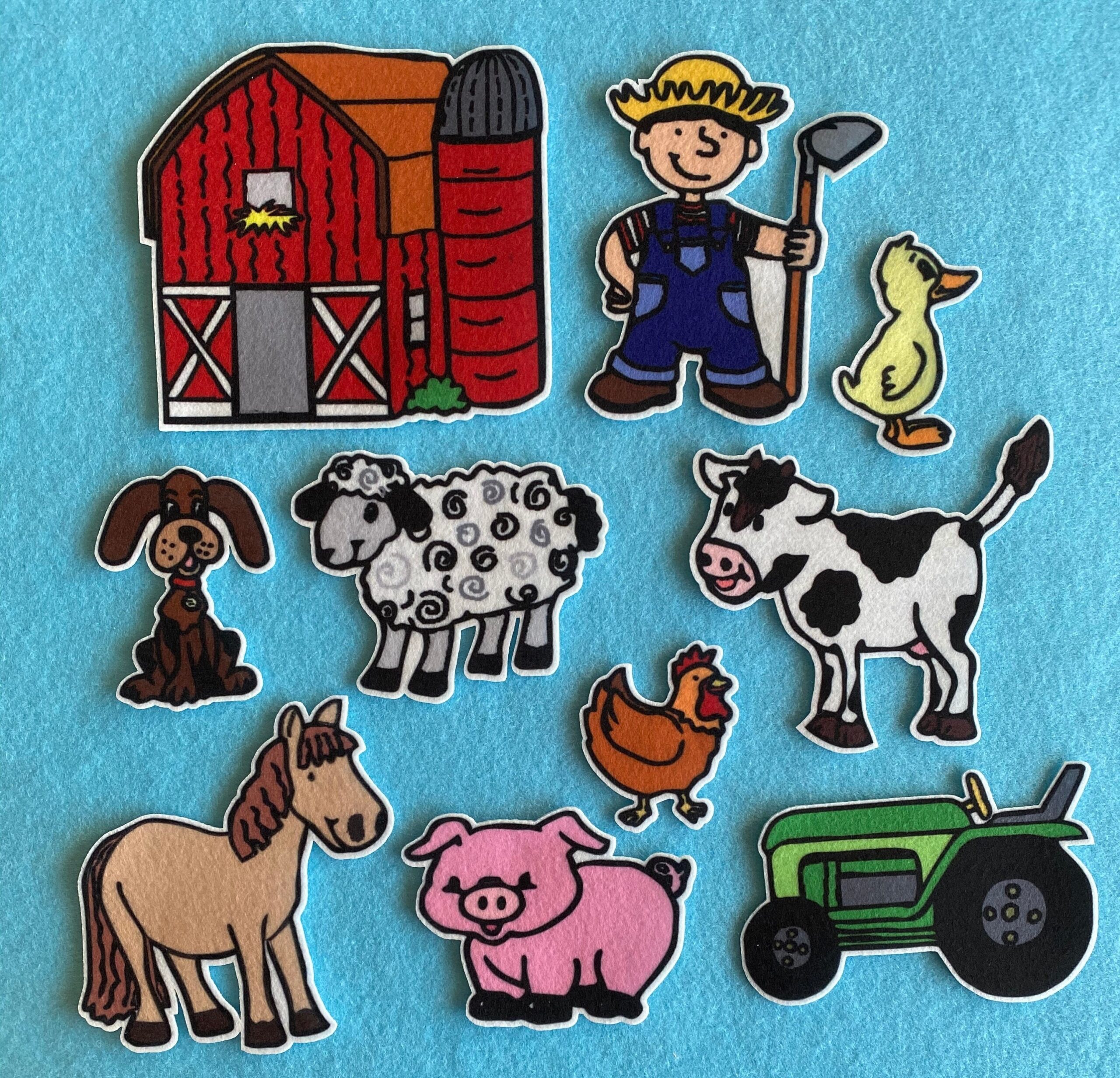 Old Macdonald Had A Farm Felt Board Set Flannel Board Stories W Animals Preschool Etsy Australia