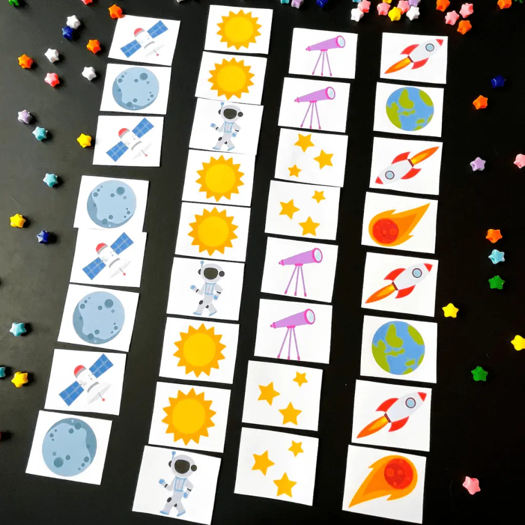 Outer Space Preschool Pattern U0026 Sort Activity FREE Printable Friends Art Lab