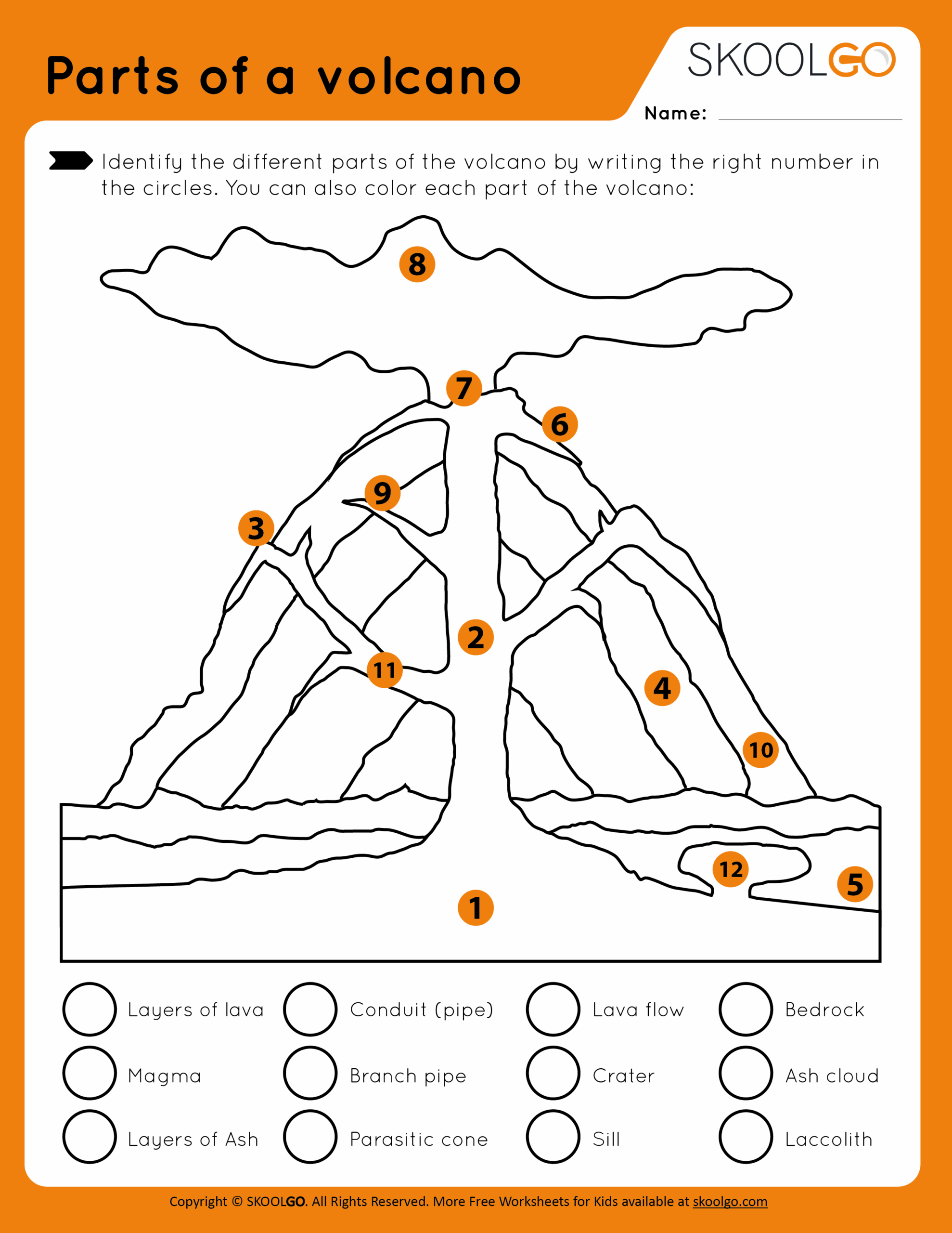 Volcano Free Printable Worksheets 3rd Grade