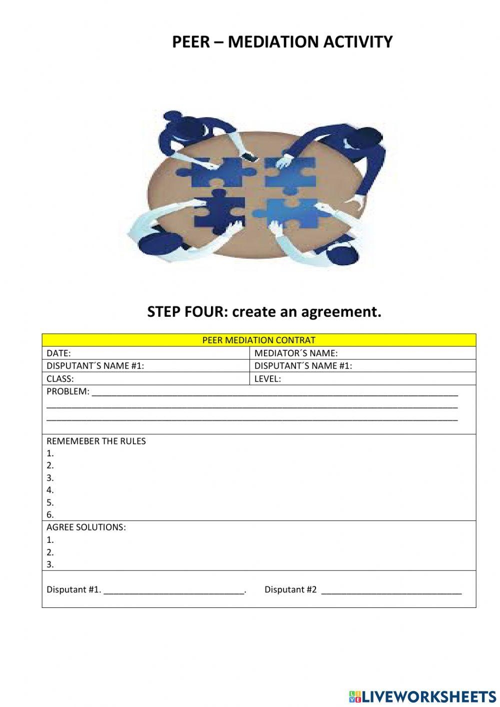 Peer Mediation Forms Fill And Sign Printable Template Online 