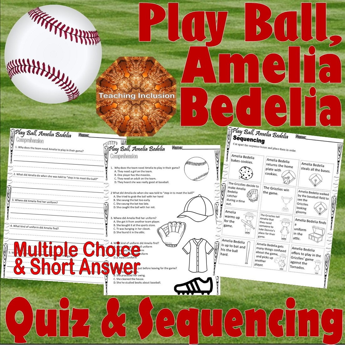 Play Ball Amelia Bedelia Read Aloud Book Study Companion Reading Play Ball Amelia Bedelia Read Aloud Book Study Companion Reading