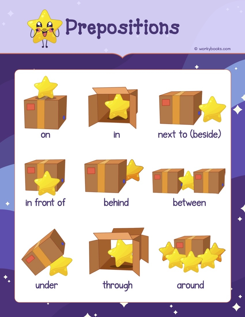 Preposition Worksheets For Kids Workybooks Preposition Worksheets For Kids Workybooks
